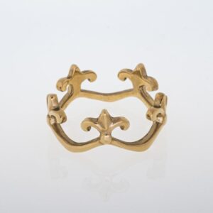 Anello Corona Oro Giallo 375/1000